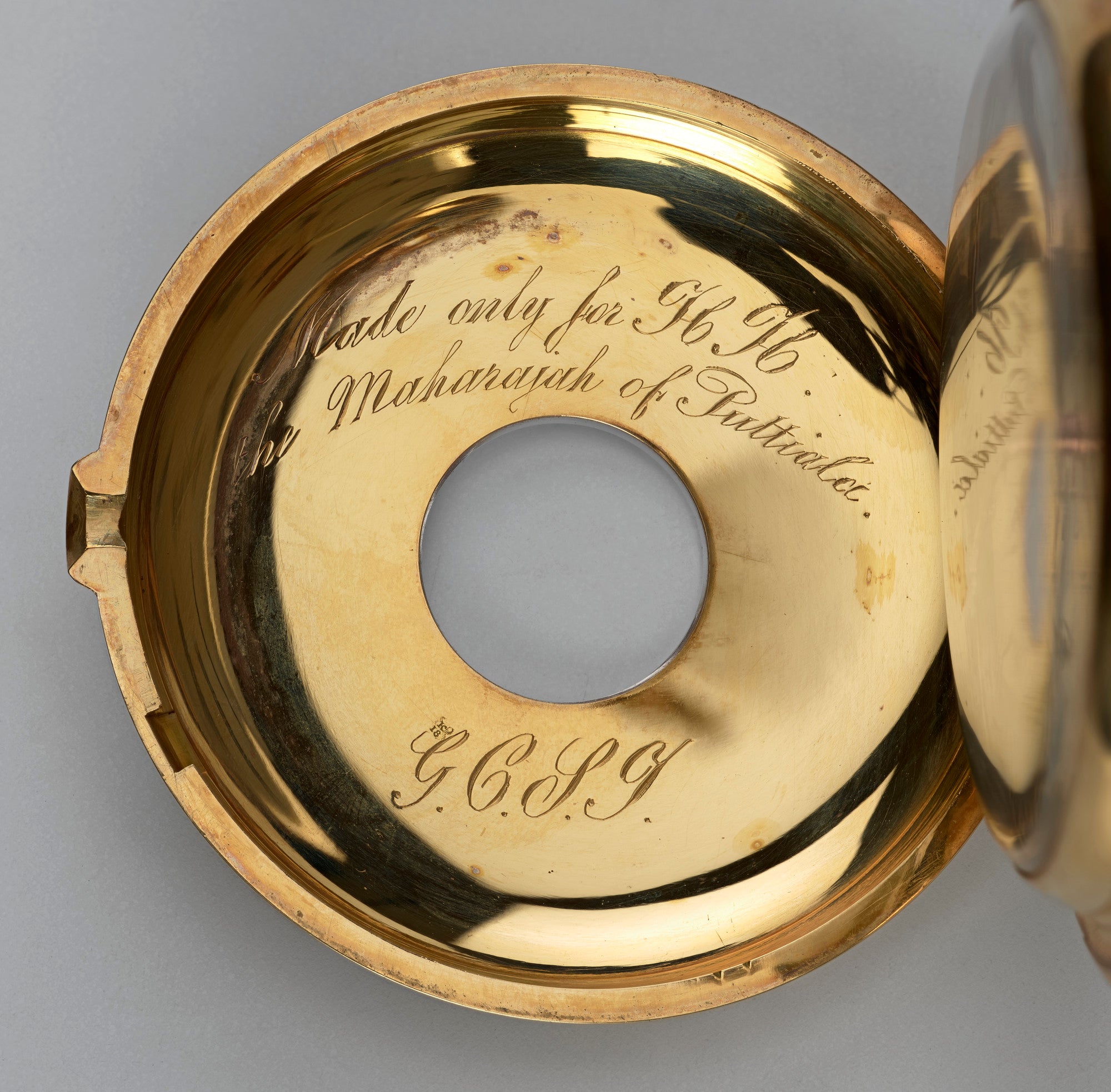Inner case engraved Made only for H. H. the Maharajah of Patiala